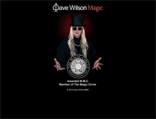 Tablet Screenshot of davewilsonmagic.com